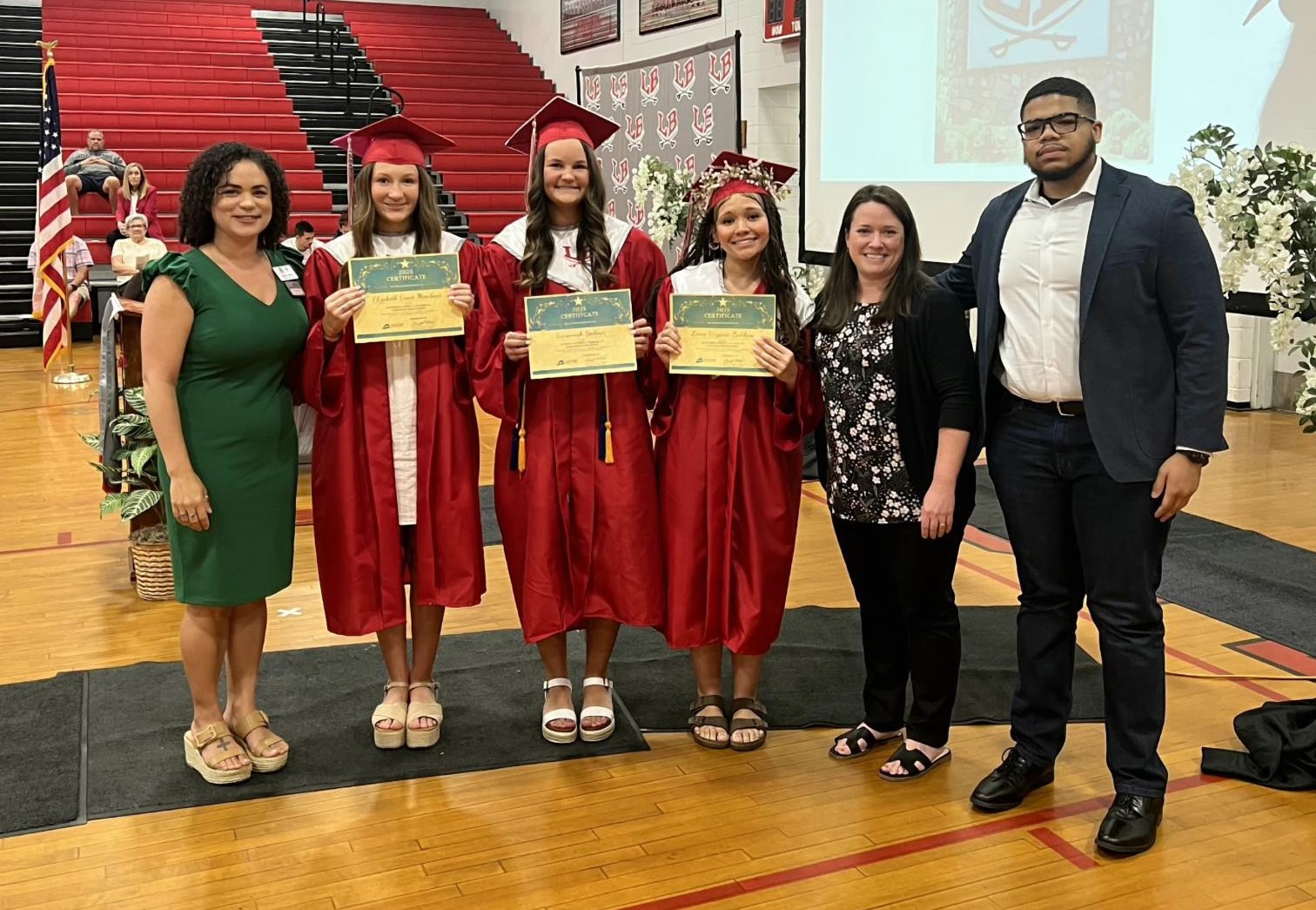 Maiya Ashby, Elizabeth Grace Meadows, Savannah Beckner, Leone Virginia Ledikwe, Cristin Barrett, William Nelms